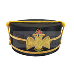 Scottish Rite A.A.S.R. 32nd Degree Double Headed Eagle Cap-Crown Hand Embroidery MD033