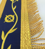 Masonic Blue Lodge Past Master Gold Machine Embroidery Apron - kitchcutlery
 - 4