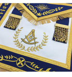 Masonic Blue Lodge Past Master Gold Machine Embroidery Freemasons Apron - kitchcutlery
 - 2