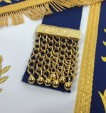 Masonic Blue Lodge Past Master Gold Machine Embroidery Freemasons Apron - kitchcutlery
 - 4