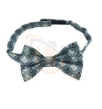 Masonic 100% Silk Woven Craft Bow Tie with Square Compass & G Green Unique_Regalia