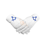 Masonic Cotton Gloves Thin Square and Compass Machine Embroidery - kitchcutlery
 - 1