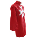 Masonic Knight Malta Tunic Red with (8 pointed) Malta Cross - kitchcutlery
 - 2