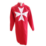 Masonic Knight Malta Tunic Red with (8 pointed) Malta Cross - kitchcutlery
 - 1