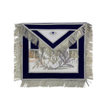 Masonic MASTER MASON Gold/Silver Embroided Apron square compass with G Blue