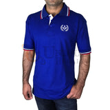 Masonic Golf Polo Shirt with Square compass & G Embroidery Logo Black/Grey/Blue