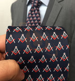 Masonic Regalia Craft Masons Silk Tie with Square Compass & G Unique Regalia
