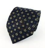 Masonic Regalia Forget Me Not Tie with Square and Compass 
