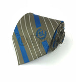 Masonic Regalia Freemason Green Striped Tie with Square  Compass & G