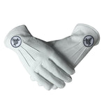 Soft Leather Masonic Gloves with Square Compass & G Embroidery