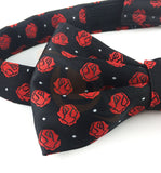 Masonic Rose Croix polkadot Bow Tie with Red Logo Unique_Regalia