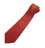 Masonic 100% silk Rose Croix Degree Tie Red with logo