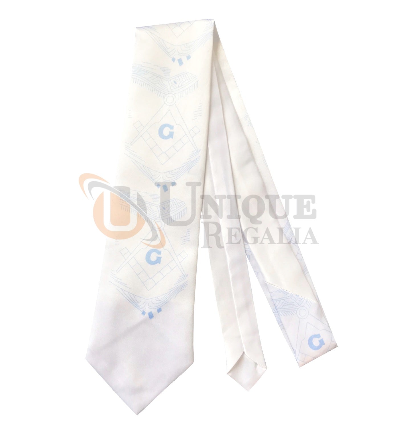 Masonic Sqaure compass and G Black tie Unique_Regalia