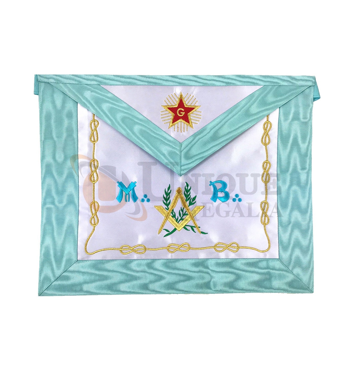 Master Mason Groussier French Rite Square and compass Acacia MB Apron