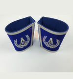 Masonic Blue Lodge Master Mason Apron Set Apron,Collar gauntlets (Cuffs) - kitchcutlery
 - 7