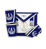 Masonic Blue Lodge Master Mason Apron Set Apron,Collar gauntlets (Cuffs)
