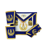 Masonic Blue Lodge Master Mason Apron Set Apron,Collar gauntlets (Cuffs) - kitchcutlery
 - 1