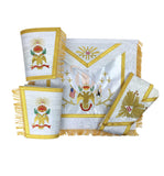 Masonic Rose Croix 33rd Degree Apron, Gauntlets and Collar Set - kitchcutlery
 - 1