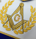 Masonic Blue Lodge Master Mason Apron Set Apron,Collar gauntlets (Cuffs) - kitchcutlery
 - 3