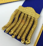 Masonic Blue Lodge Master Mason Apron Set Apron,Collar gauntlets (Cuffs) - kitchcutlery
 - 4