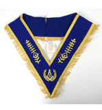 Masonic Blue Lodge Master Mason Apron with Fringe Set Apron,Collar gauntlets (Cuffs) - kitchcutlery
 - 5