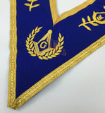Masonic Blue Lodge Master Mason Apron Set Apron,Collar gauntlets (Cuffs) - kitchcutlery
 - 5
