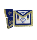 Copy of Masonic Master Mason Cardura Apron,Collar gauntlets Set with Fringe Red/Blue - kitchcutlery
 - 1