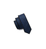 Men's Blue Paisley skinny Silk Tie