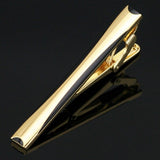 Mens Tie Clip and Pin in Gold and Black Stainless Steel Outfits For Men Unique Regalia