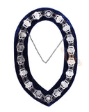 Masonic Compass and Square with OES CHAIN COLLAR (Silver) - kitchcutlery
 - 1