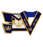 Blue Lodge Master Mason Apron Hand Embroidery Apron Gauntlet and Collar Set - kitchcutlery
 - 1
