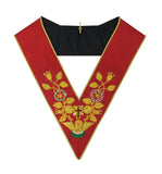 Scottish Rite Rose Croix 18th Degree Collar Red