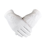 Past Master Masonic Cotton Gloves