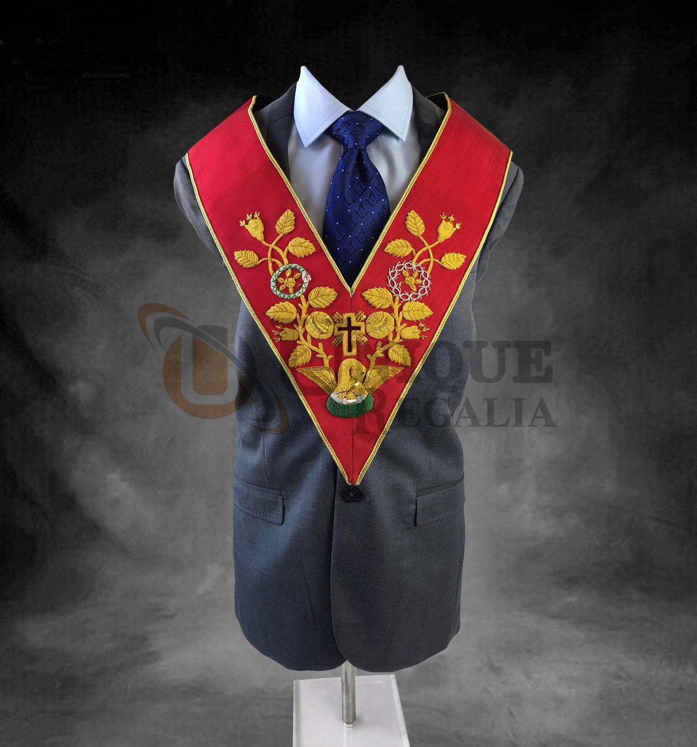 Scottish Rite Rose Croix 18th Degree Collar Red