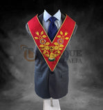 Scottish Rite Rose Croix 18th Degree Collar Red